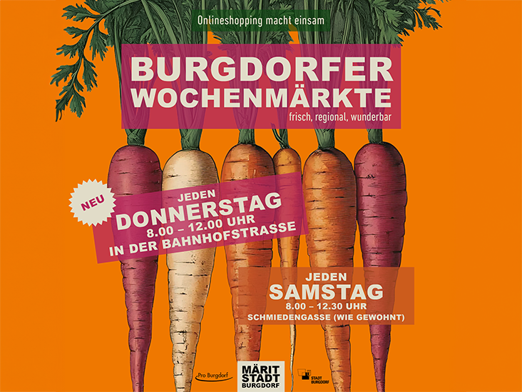 Ab dem 13. November 2025: Donnerstagsmärit neu an der Bahnhofstrasse