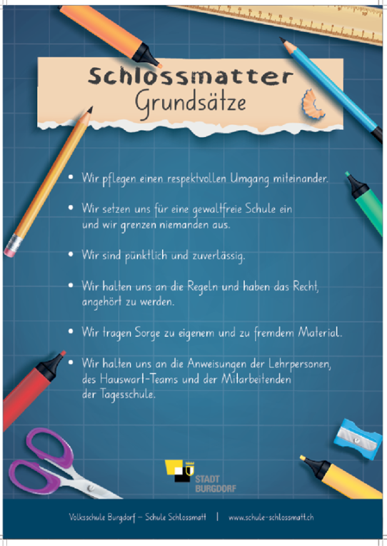 Schlossmatter Grundsätze