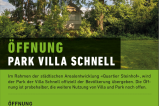 Öffnung Park Villa Schnell