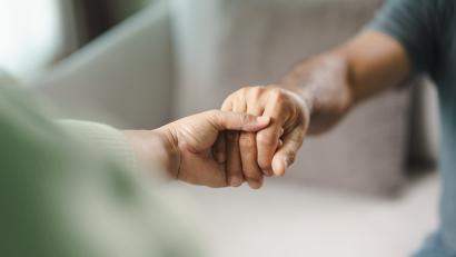 Hand halten - Sie sind nicht alleine