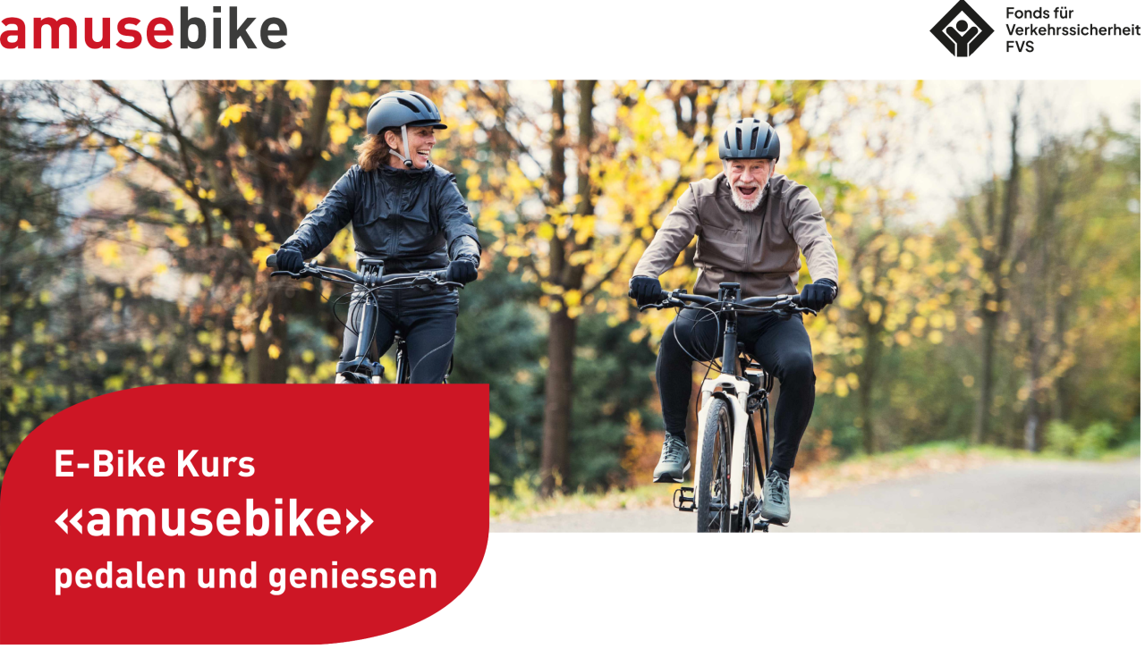 E-Bike Kurs Ü60 «amusebike» – pedalen und geniessen