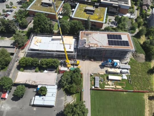 Bauarbeiten Schulhaus Schlossmatt 19.06.2024