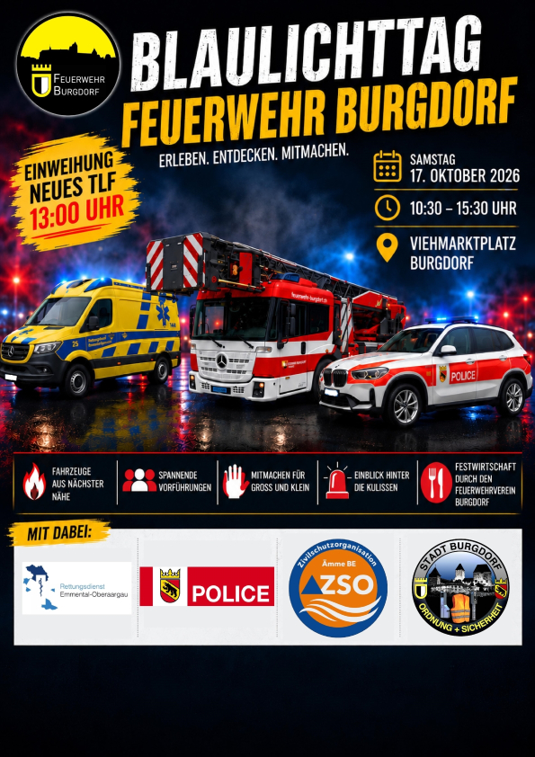 Blaulichttag / Einweihung TLF Feuerwehr Burgdorf