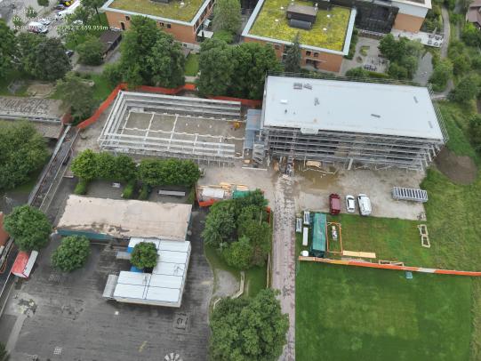 Bauarbeiten Schulhaus Schlossmatt 11.06.2024