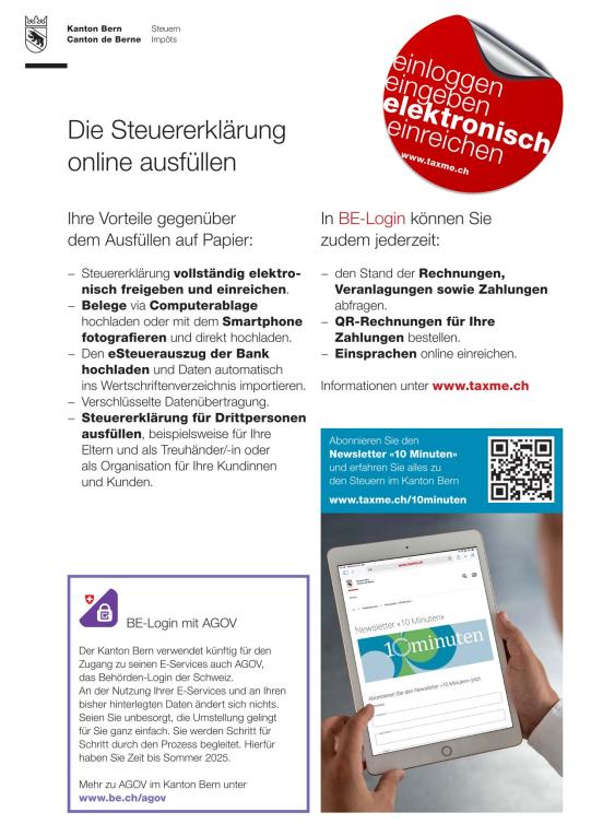 Infos Steuerverwaltung 2025